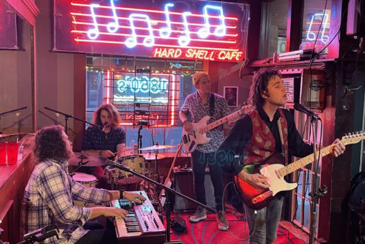 Musicians perform at 1860s in Soulard.