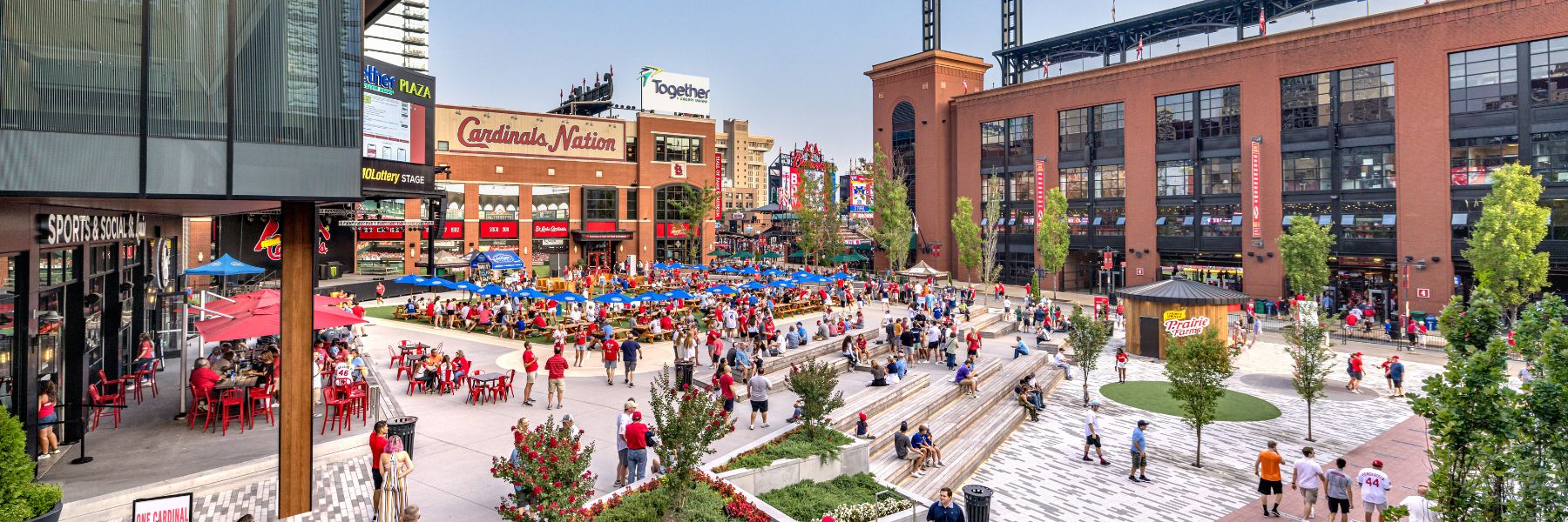 Ballpark Village is a sports-centric entertainment district in St Louis.