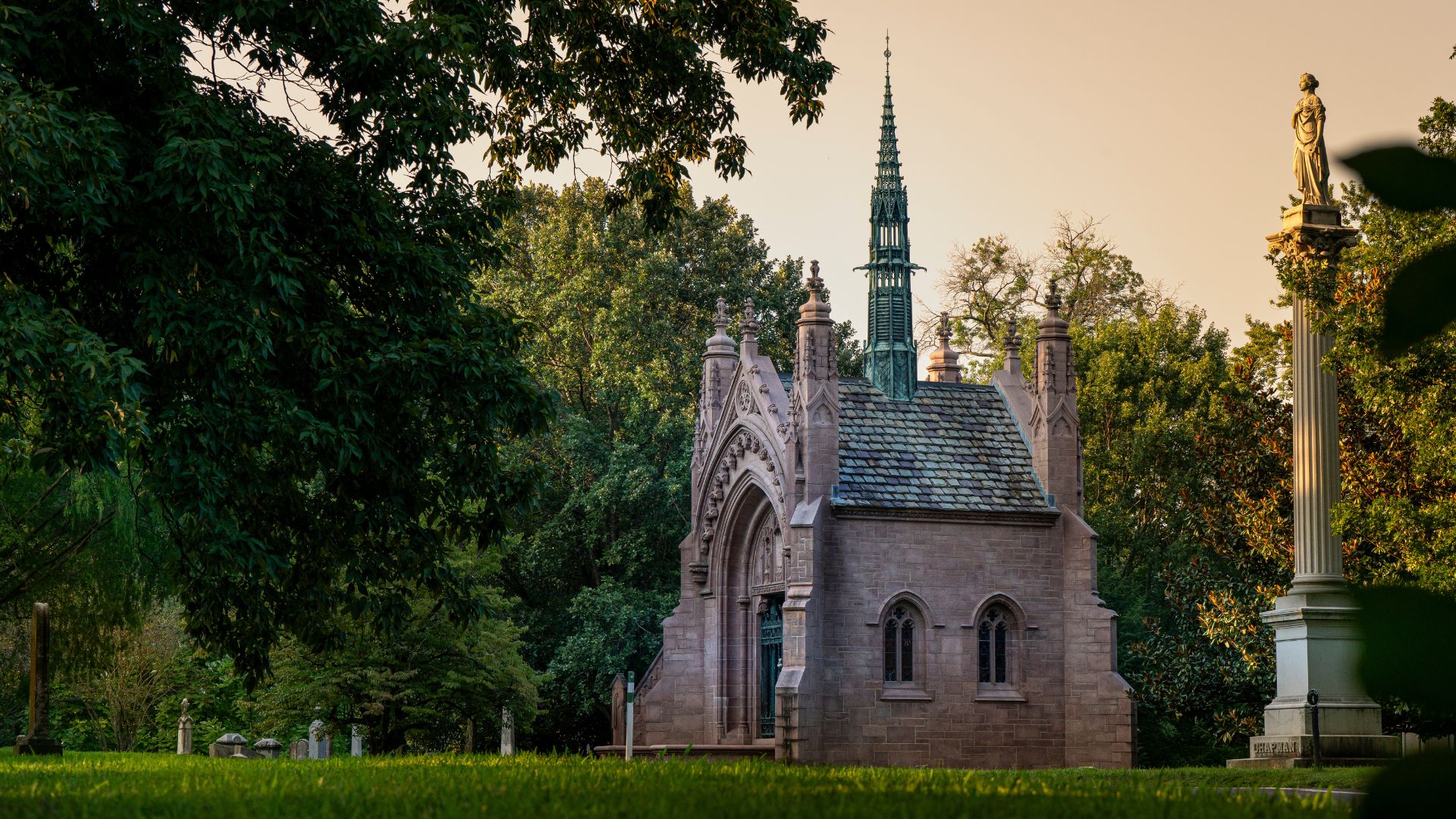 The Busch mausoleum at Bellefontaine Cemetery and Arboretum is part of historic St Louis.