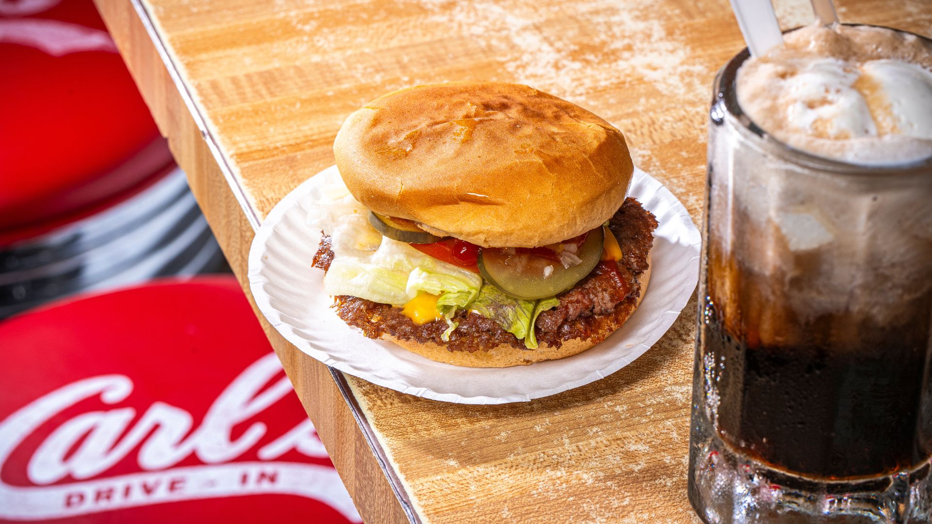 Carl's Drive-In serves griddled smash burgers and housemade root beer along Route 66 in St Louis.