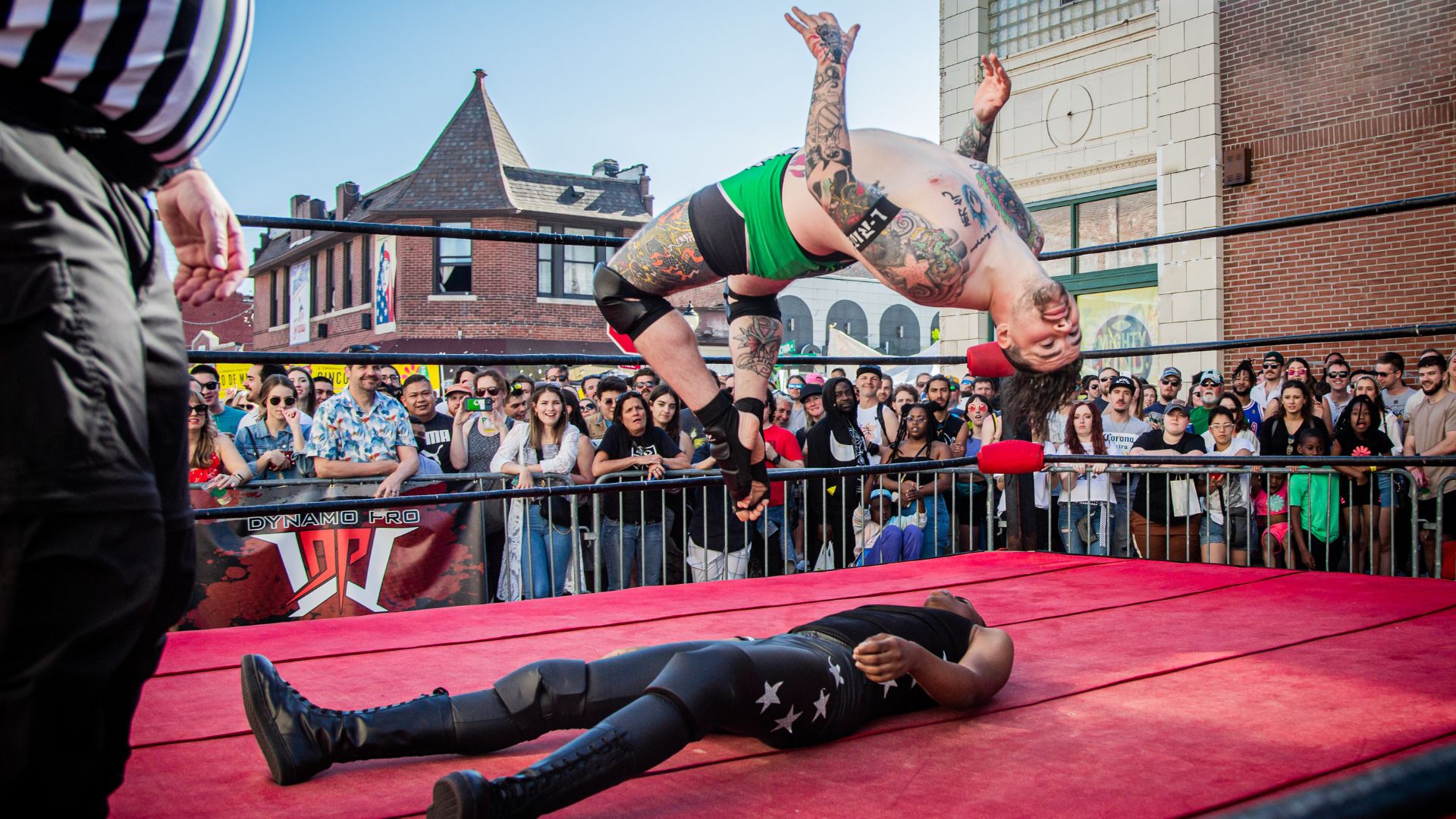 Lucha libre wrestling takes place at Cinco de Mayo in St. Louis.