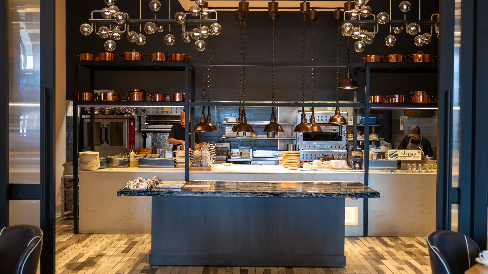 The kitchen at Clark & Bourbon is open.