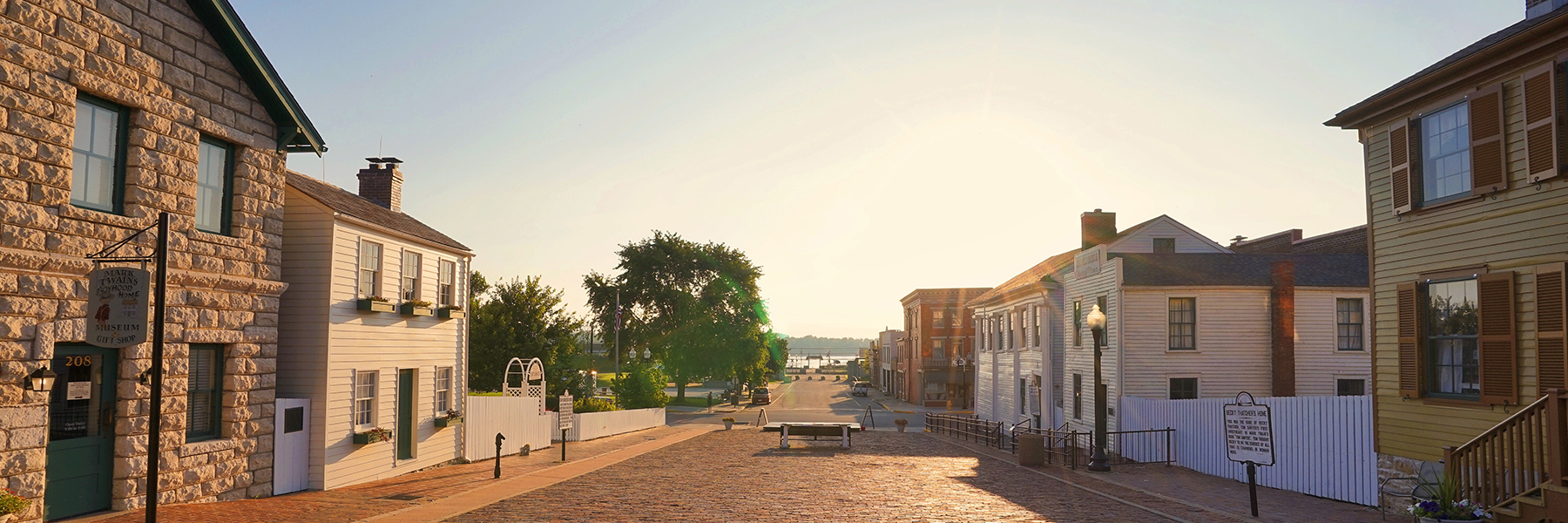Hannibal, Missouri, is the childhood home of Mark Twain.