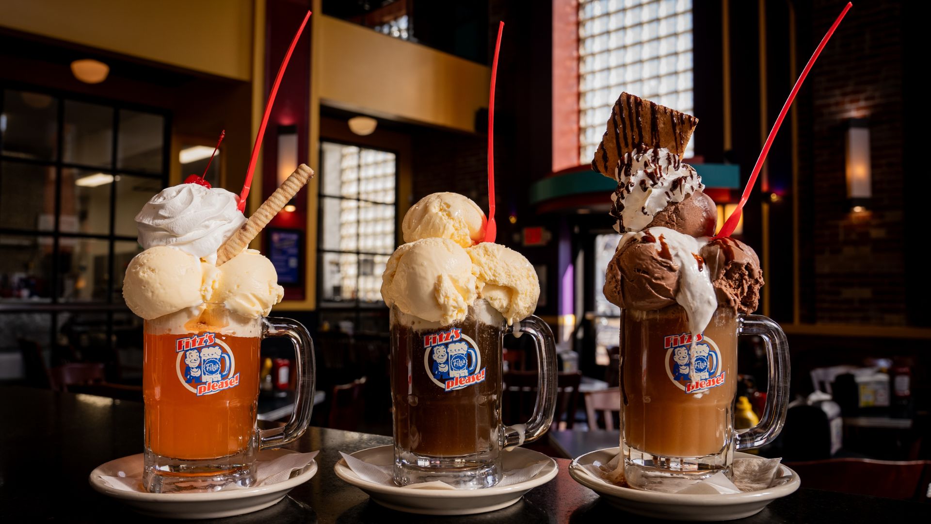 The gigantic ice cream floats at Fitz's put the St Louis restaurant on the map.