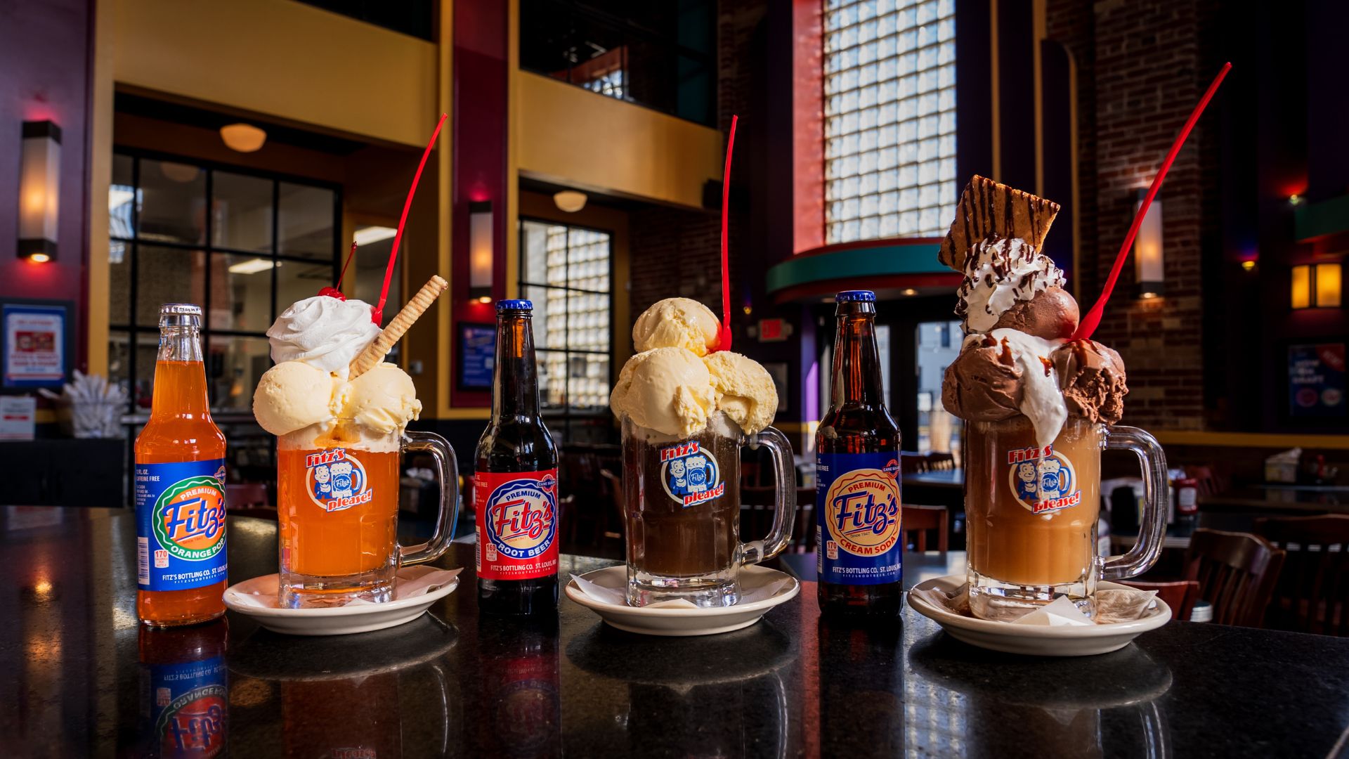 The gigantic ice cream floats at Fitz's put the St Louis restaurant on the map.