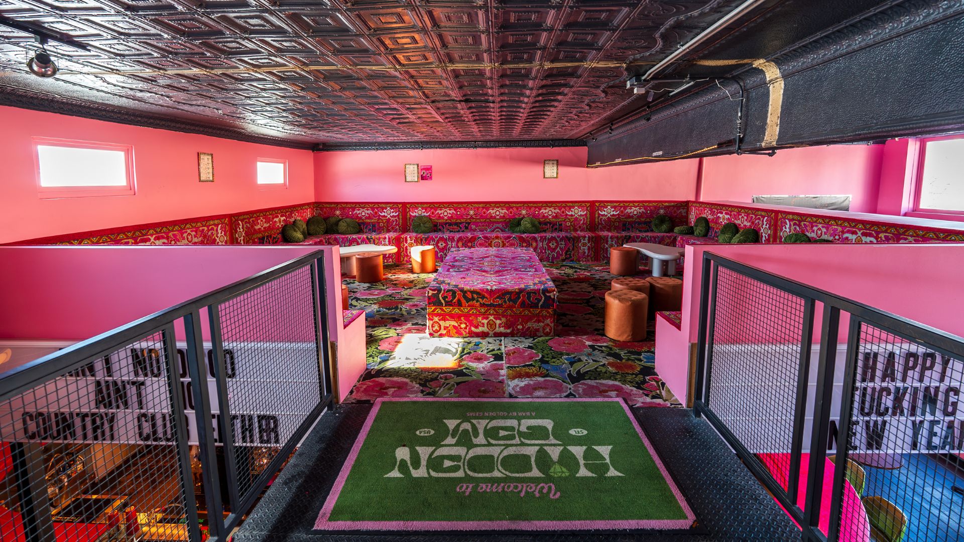 Hidden Gems has a lofted lounge area for guests who want to have a quiet conversation.