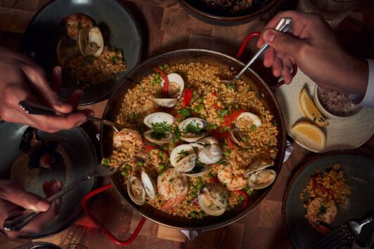Specializing in shareables such as paella, Idol Wolf is one of the most romantic restaurants in St Louis.