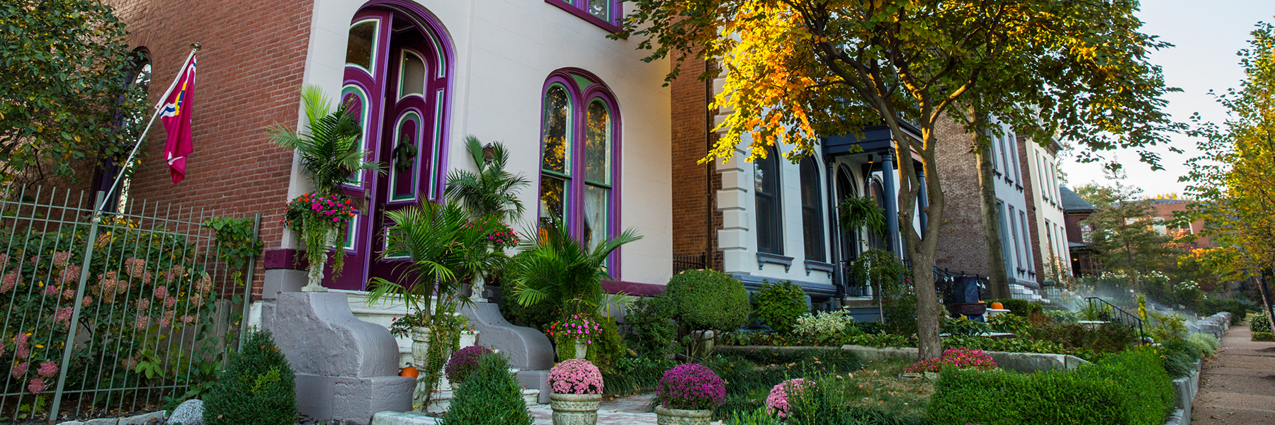 The “Painted Ladies” in Lafayette Square are meticulously restored 150-year-old Victorian mansions.