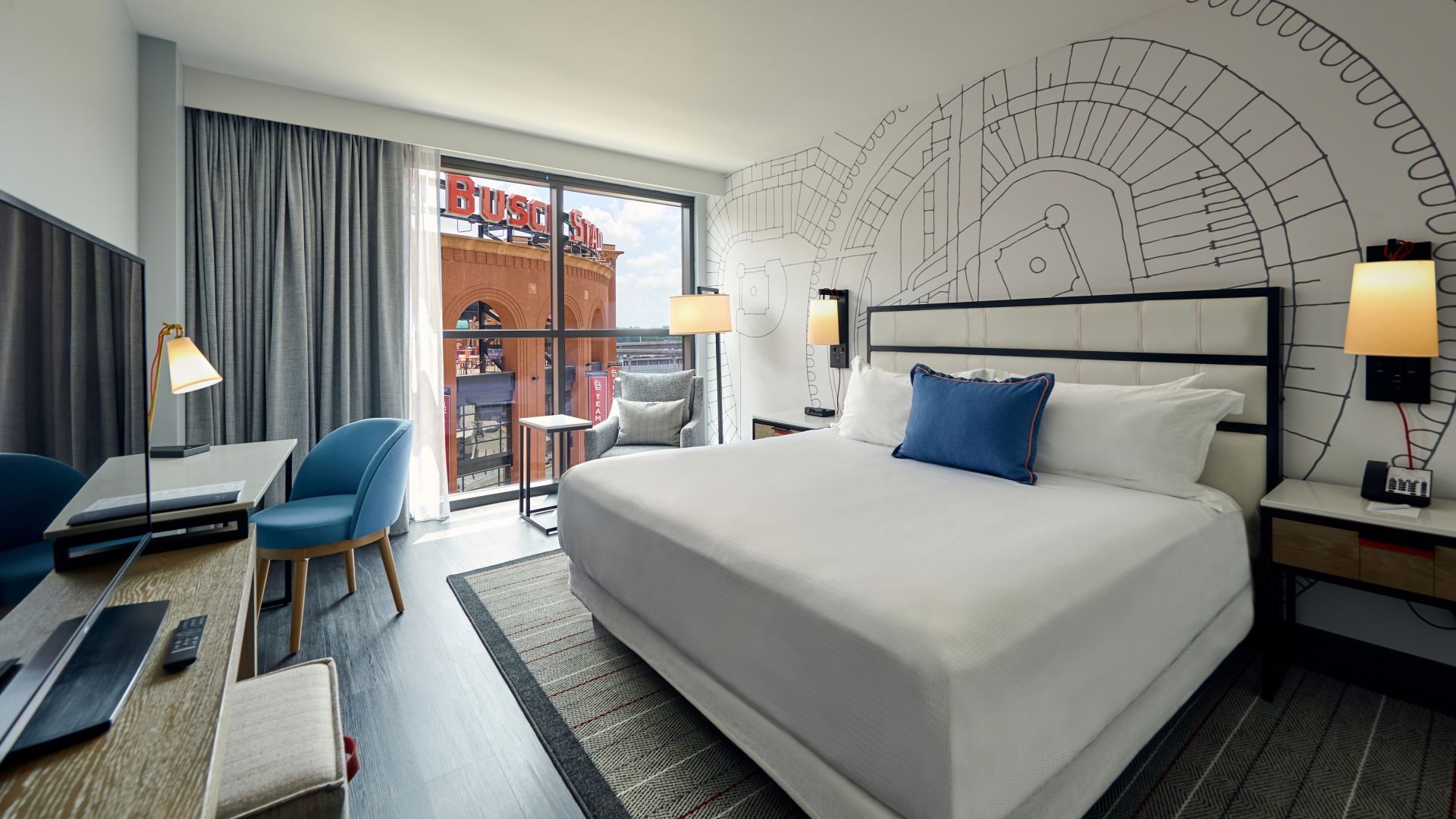 Live! By Loews St. Louis offers easy access to Cardinals baseball games at Busch Stadium.
