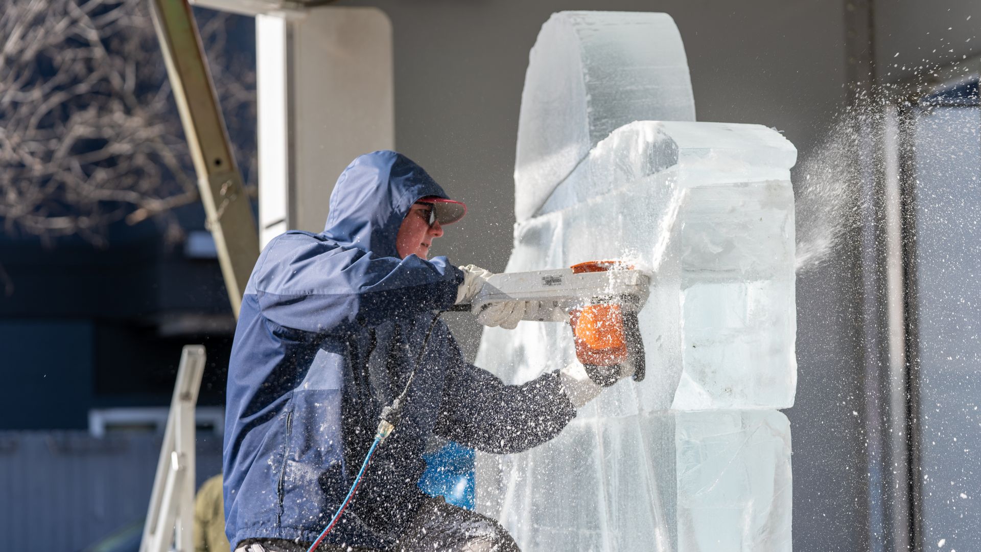 Live ice-carving demonstrations are one of the main draws of the Loop Ice Carnival, which takes place every January in St Louis.