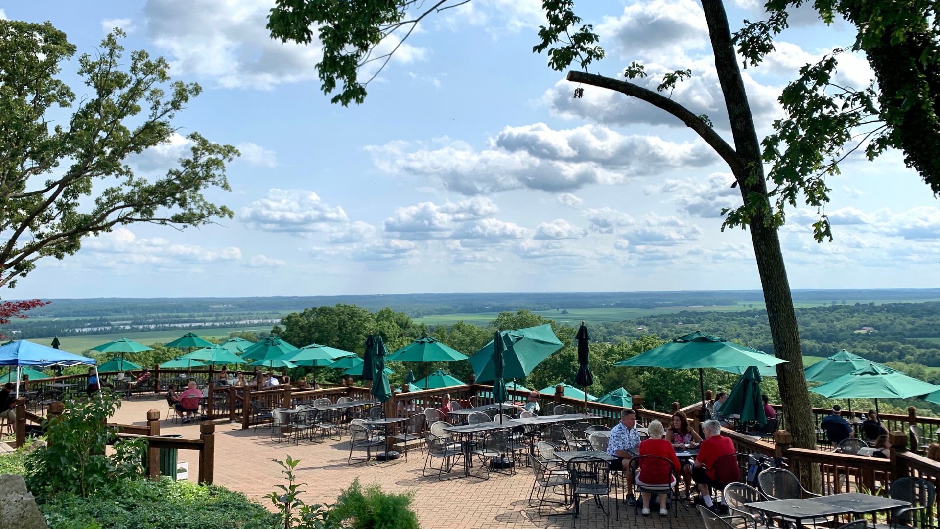 From Montelle Winery, you can see across the Missouri River Valley.