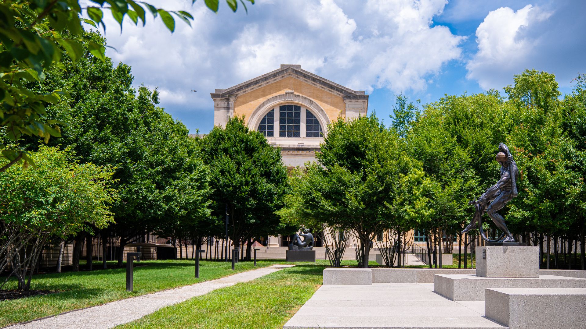 The Saint Louis Art Museum has a lush, outdoor sculpture garden.