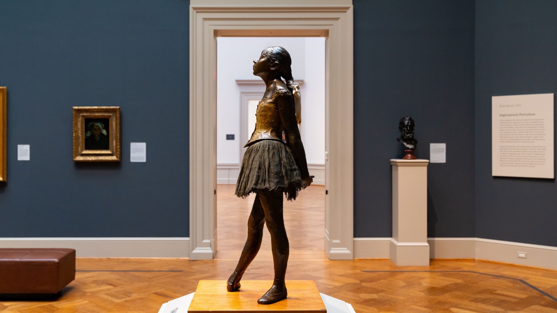 Edgar Degas' dancer can be seen at the Saint Louis Art Museum.