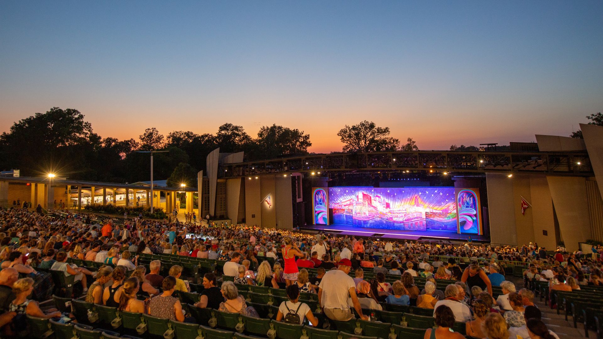 The Muny stages Broadway musicals in Forest Park as part of St Louis summer.