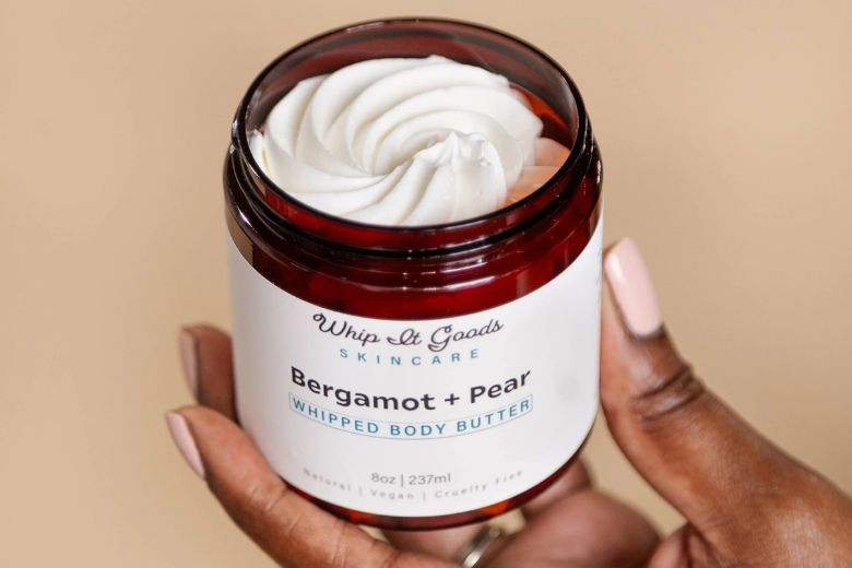 Whip It Goods specializes in whipped body butter with various fragrances like bergamot and pear.