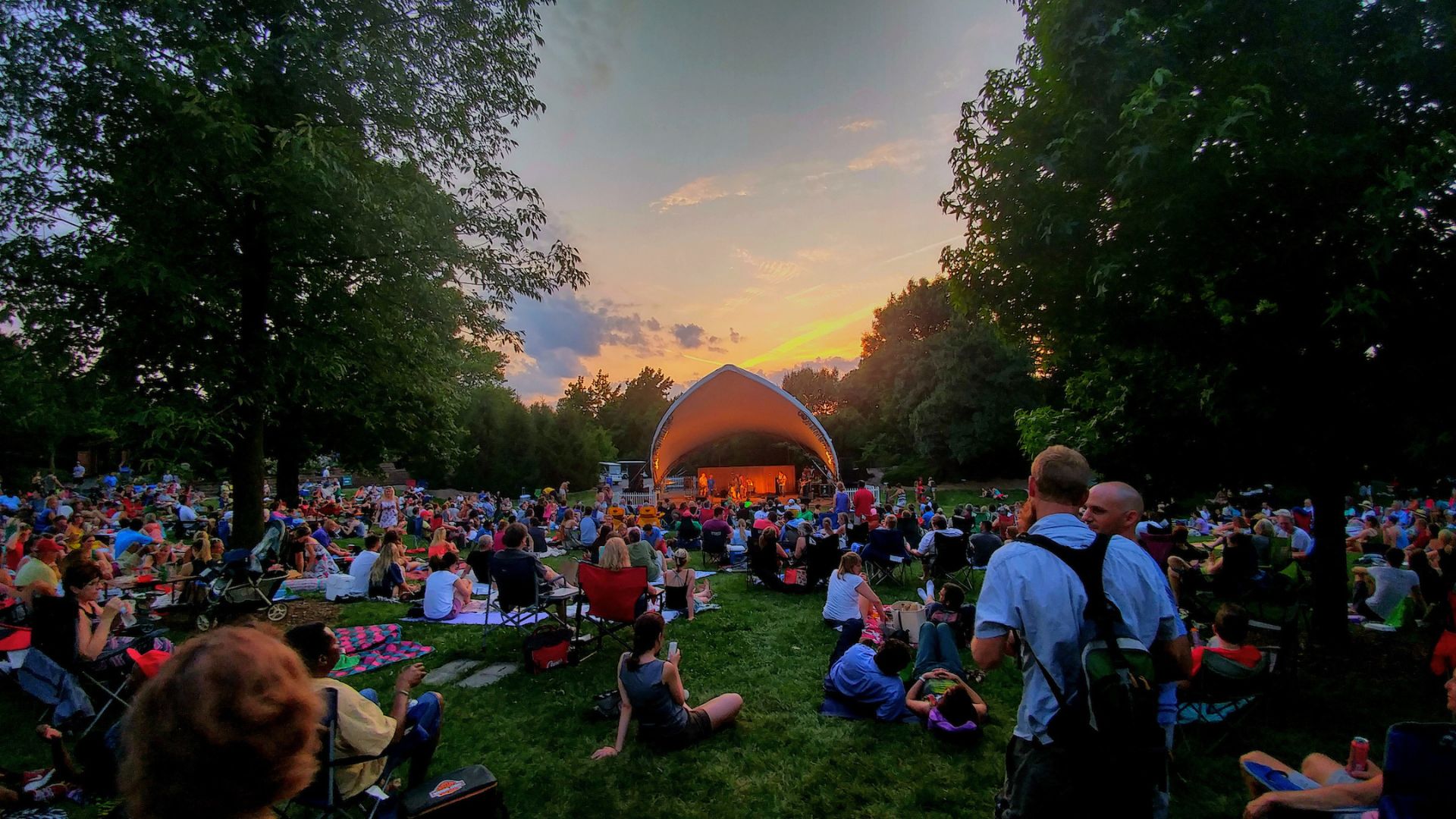 The Whitaker Music Festival at the Missouri Botanical Garden offers free concerts throughout the summer.
