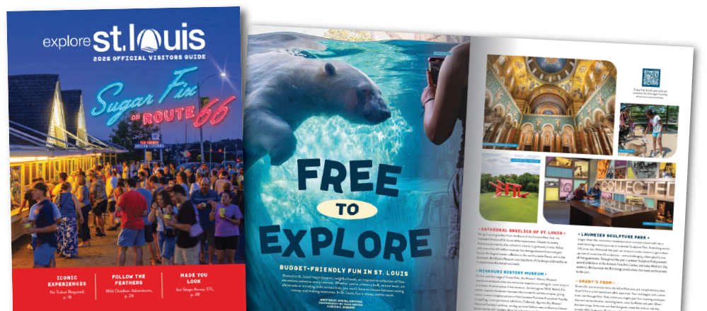 The 2026 Official St. Louis Visitors Guide touts Route 66 on the cover and features a roundup of free fun in the city.